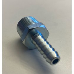 Slangestuds 6 mm med URG 3/8" x 1/4"