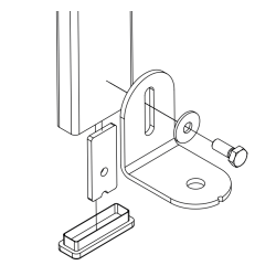 HAILO Bundbeslag rustfrit stl til facadestige - universal (9696091)