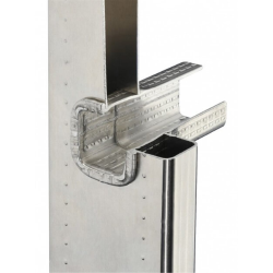 HAILO Fastmonteret facadestige alu med rygbjle - 5600 mm/20 trin (6047201)