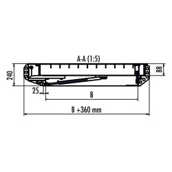 HAILO HS8 dksel galvaniseret - 800 x 800 mm