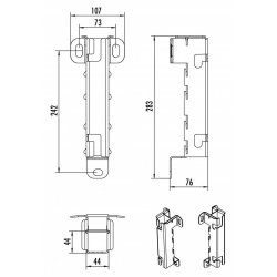 HAILO Holder til udstigningsrr med hndtag (9699201)