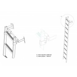 HAILO Krog til ophngsbeslag til skaktstige - 40 x 20 mm