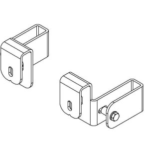 HAILO Krog til ophngsbeslag til skaktstige - 60 x 20 mm