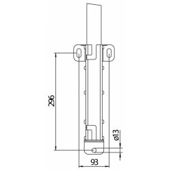 HAILO Udstigningssrr med hndtag - 50 x 50 mm (9699091)