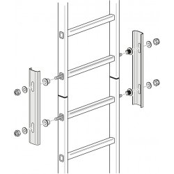HAILO Samlestykke til facadestiger i alu - udvendig (6006391)