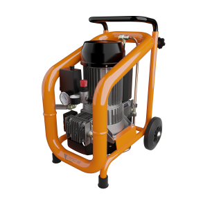 Kompressor, med hjul og rrstativ 330 l/min 230V