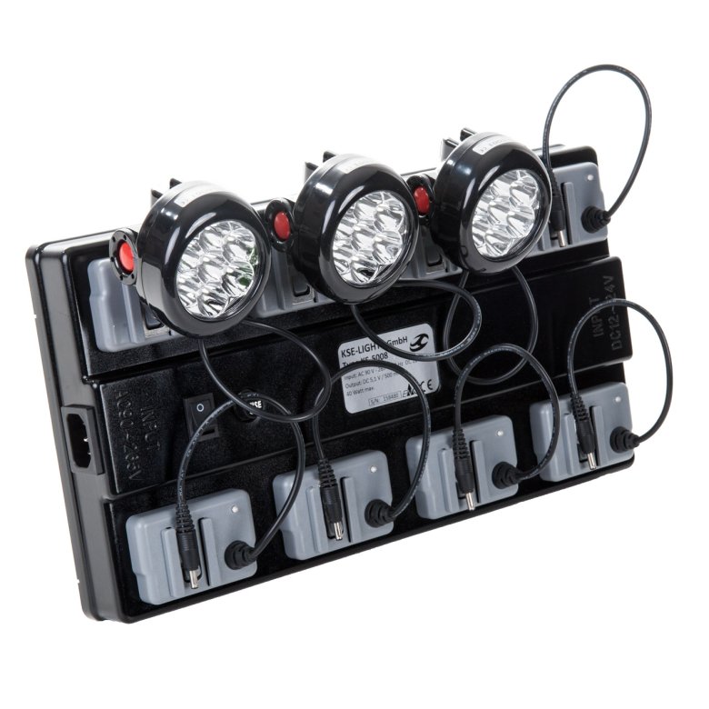 KSE-Lights Ladestation 230V til 8 LED-pandelamper