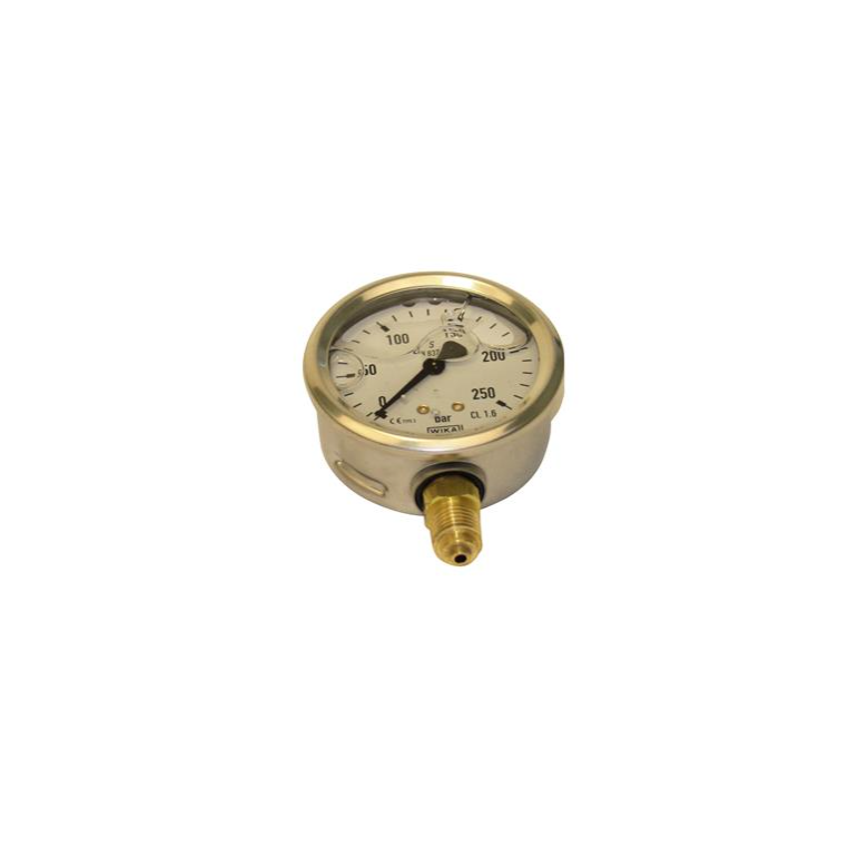 Manometer 63 1/4" 0-250 bar