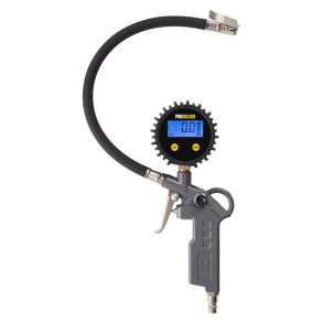 Pumpepistol til trykluft med digitalt manometer