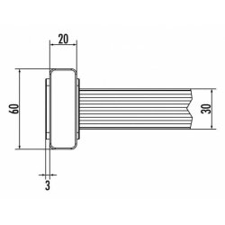 HAILO Skaktstige glasfiber - 300 x 1960 mm/7 trin (9670075)