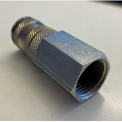 Trykluftskobling 1/2" IRG med lsering til hun lynkobling