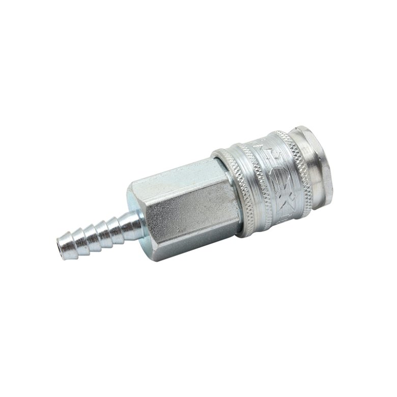 Trykluftskobling 3/8" slangestuds med lsering til hun lynkobling