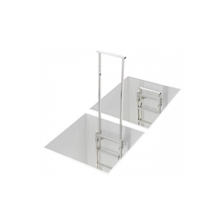 HAILO Udstigningshndtag dobbelt rustfrit stl - 300 mm (9633011)