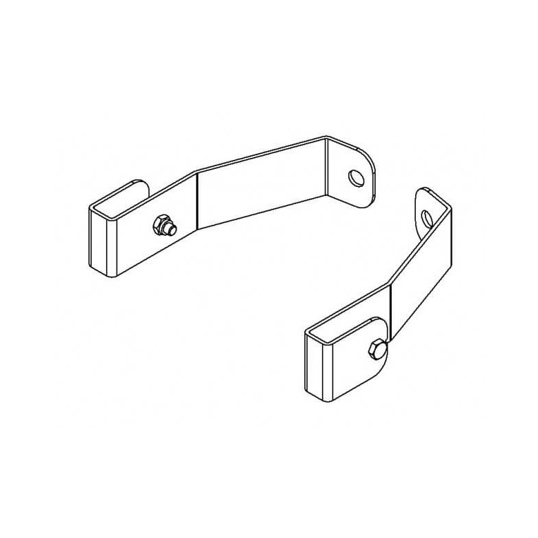HAILO Vgbeslag til skaktstiger i rustfrit stl 304 - 150 mm (9696501)