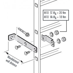 HAILO Vgbeslag til facadestiger i alu - 215 mm (6062601)