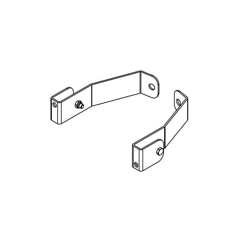 HAILO Vgbeslag til skaktstiger i rustfri stl - 150 mm (9696101)
