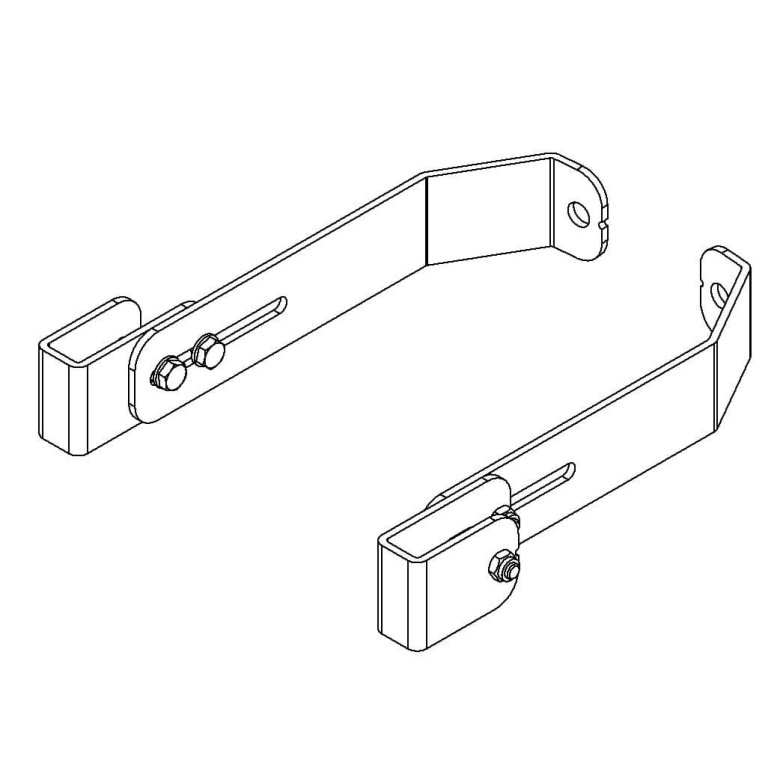 HAILO Vgbeslag til skaktstiger i stl galv. - 180-250 mm (9696411)