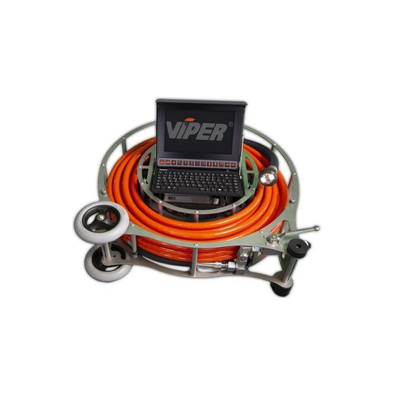 Viper Light spuleunit med kamera og monitor - 3/8" og 30 m spuleslange