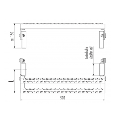 HAILO Udstigningtrin  i stl. - 440 mm (6003471)