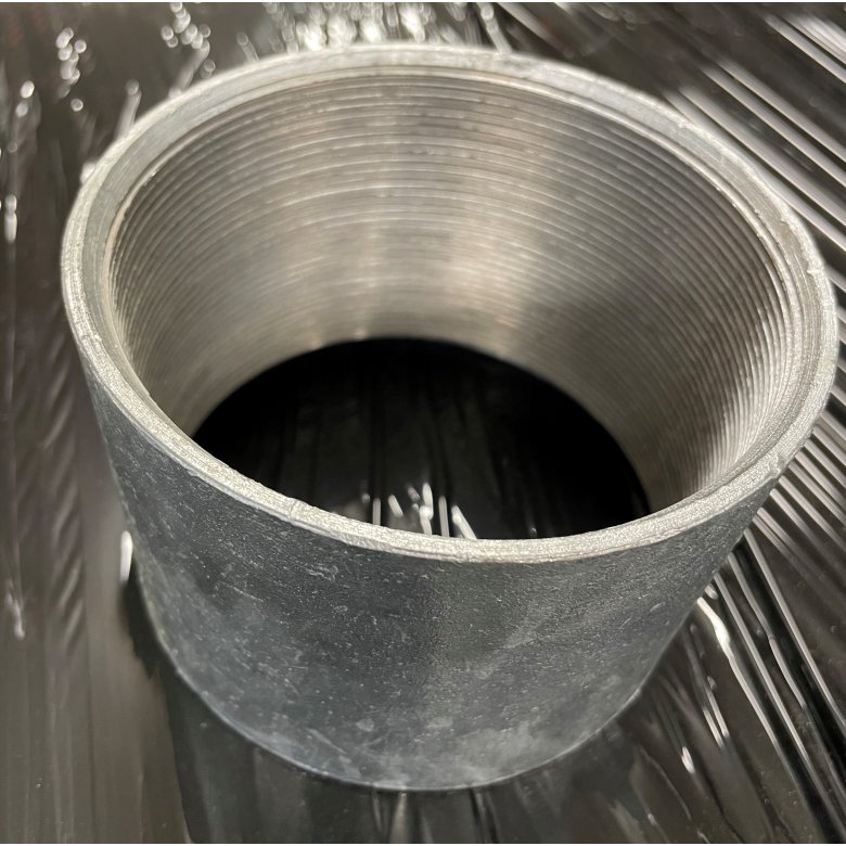 3" galv. smedet muffe