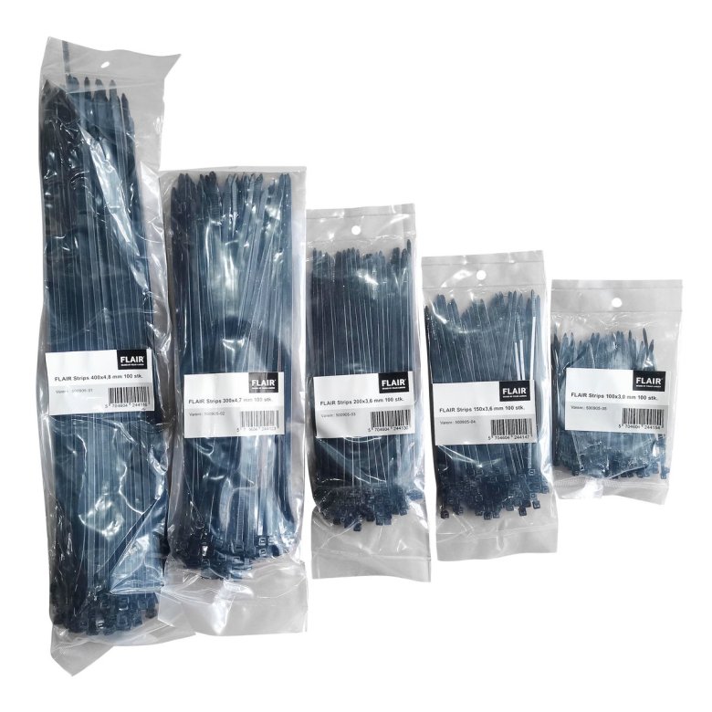 FLAIR Strips Refill med 5 strrelser 5 x 100 stk strips