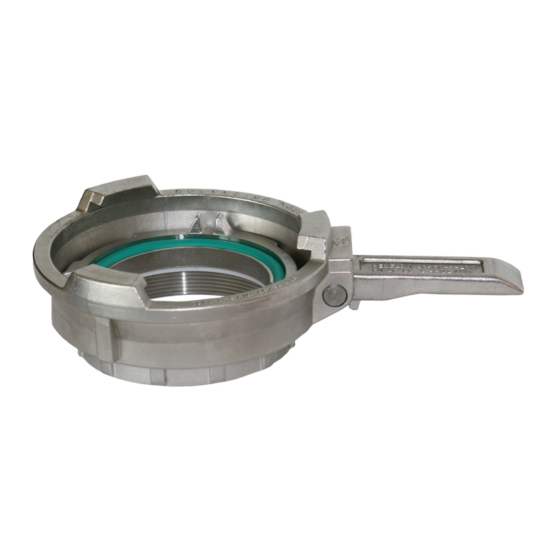 Tankvognskobling TW 4" hun IRG med lukkebeslag rustfrit st�l