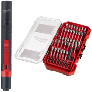 Milwaukee Bitsst SHOCKWAVE  39 dele med Lommelygte (4932498608)