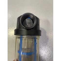 Vandfilter med transparent glas (for Rioned)