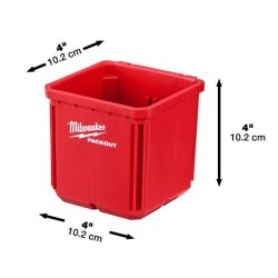 Milwaukee Packout beholder 10x10 cm, 2 stk