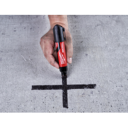 Milwaukee Inkazall Permanent Marker m. Mejselspids XL bred Sort (4932471558)