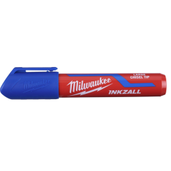 Milwaukee Inkazall Permanent Marker m. Mejselspids bred Bl� (4932471557)