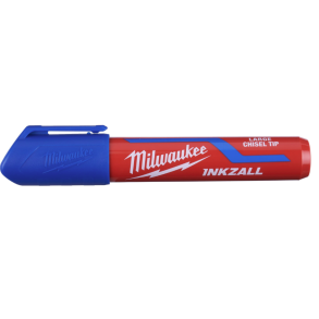 Milwaukee Inkazall Permanent Marker m. Mejselspids bred Bl� (4932471557)