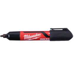 Milwaukee Inkazall Permanent Marker m. Mejselspids bred Sort (4932471555)