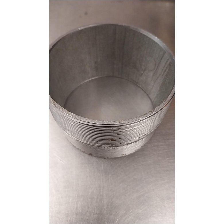 4" galv. smedet nippelrr