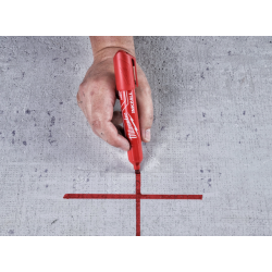 Milwaukee Inkazall Permanent Marker m. Mejselspids bred R�d (4932471556)