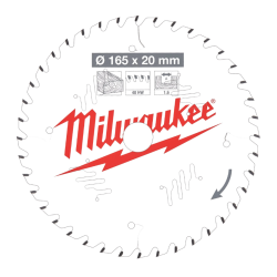 Milwaukee Rundsavklinge til tr 165 x 20 x 1,6 x  40 tnder (4932471932)