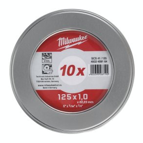 Milwaukee sk�reskive i metal. 125x1 - 10 stk (4932459164)