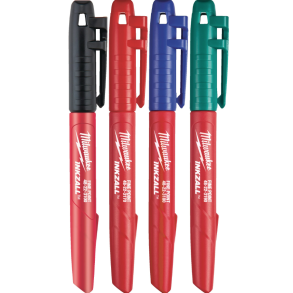 Milwaukee Permanente Markeringspen 4 pk (48223106)