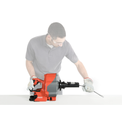 RIDGID K-46 trdls SinkSnake med 8mm x 7,6m IC-spiral, 18 V 2,5 Ah-batteri og oplader