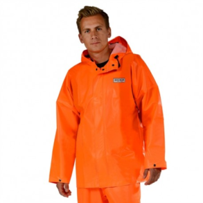 Regnjakke Heavy Duty PVC (orange) 
