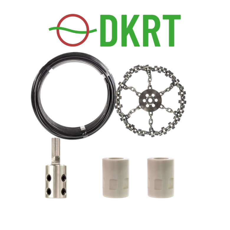 Rensest til boremaskine - 8 mm wire og 100 cyklonkde