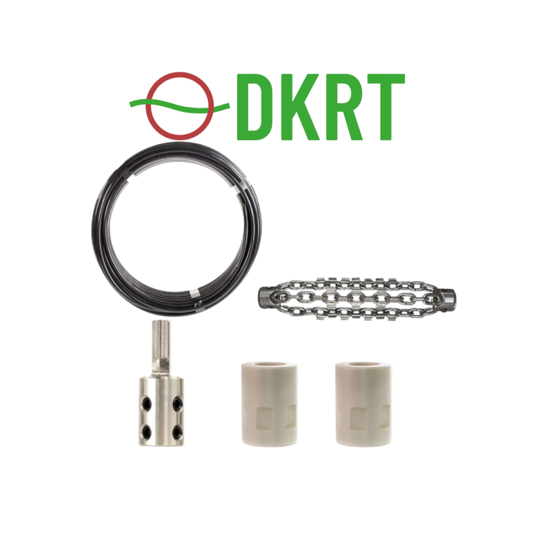 Rensest til boremaskine - 12 mm wire og 100 Rensekde
