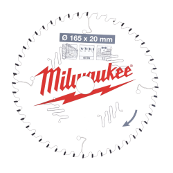 Milwaukee Rundsavklinge til tr 165 x 20 x 2,2 x  48 tnder (4932471295)