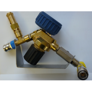 Sikkerhedsaggregat med konstant trykregulator 1,5 bar  han/han luftkobling