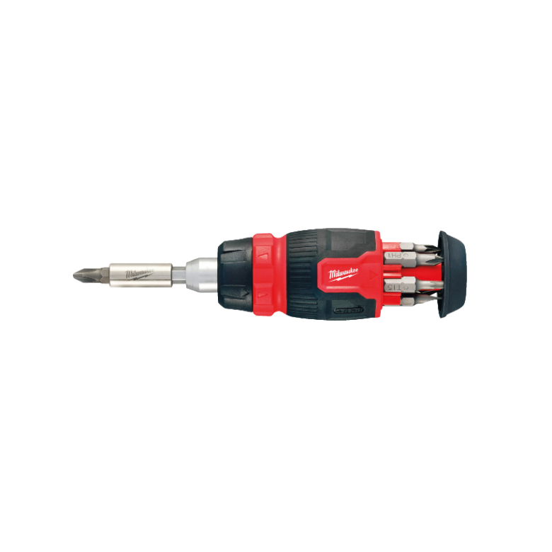 Milwaukee Muti-Bit skruetrkker med skraldefunktion 8-i-1 (4932480581)