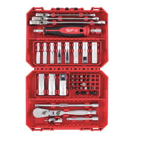 Milwaukee Bitsst med skralde, skruetrkker og toppe 42 dele (4932498382)