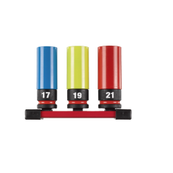 Milwaukee slagtoppe Autost, 17mm, 19mm, 21mm(4932493370)