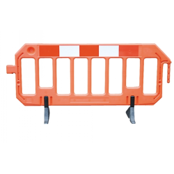 *UDLEJNING* Plasthegn rd, m. rd/hvid R3 refleks