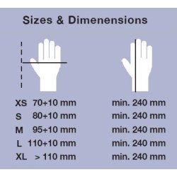 Engangshandske - Smudshandske - 100stk, lilla - Str. XL