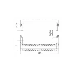 HAILO Udstigningstrin til facadestiger i stl - 40 x 20 mm (6007691)